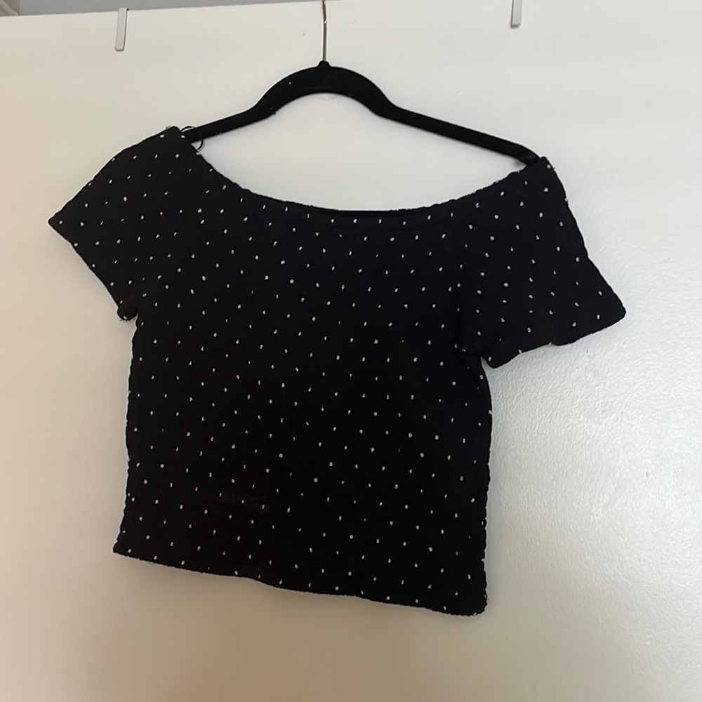 Off the shoulder crop top
